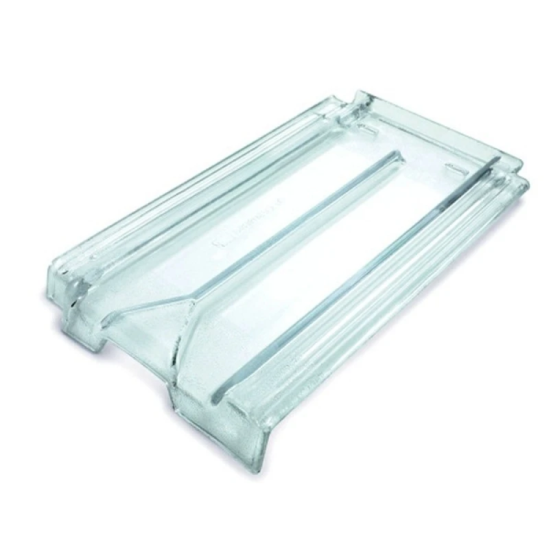 telha francesa de vidro transparente